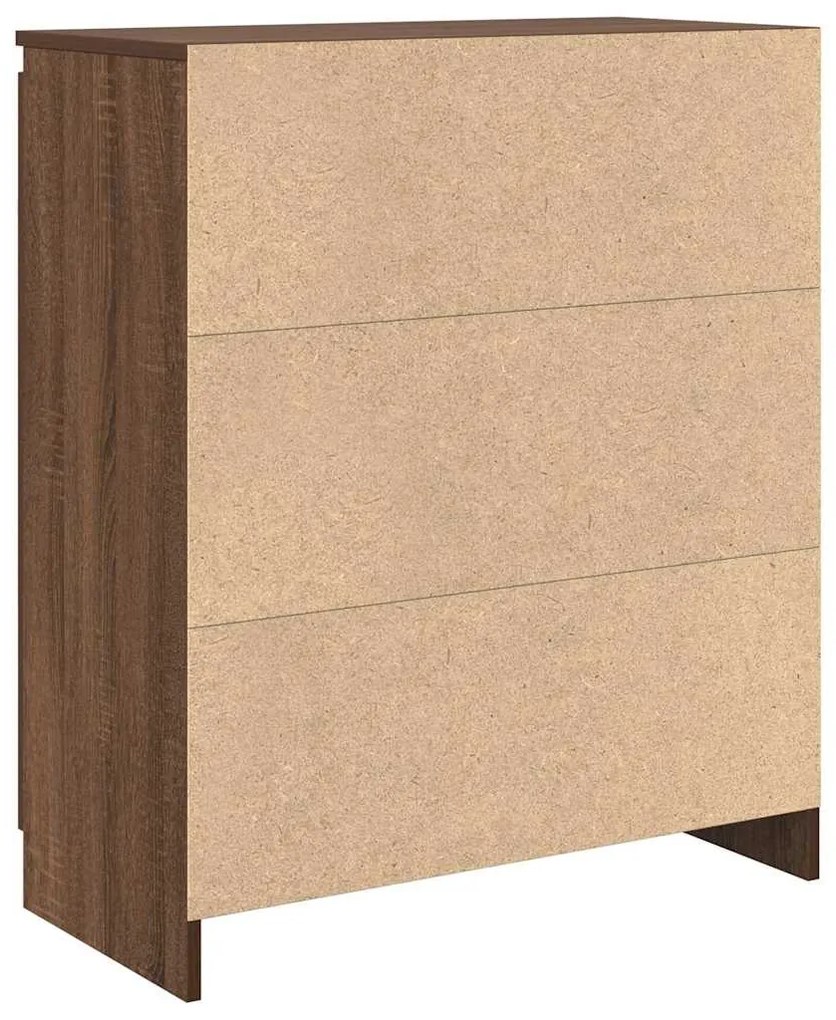 Aparador c/ gaveta 71x35x84cm deriv. madeira carvalho castanho
