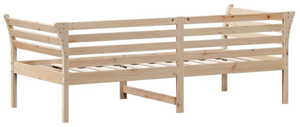 Sofá-cama sem colchão 80x200 cm madeira de pinho maciça
