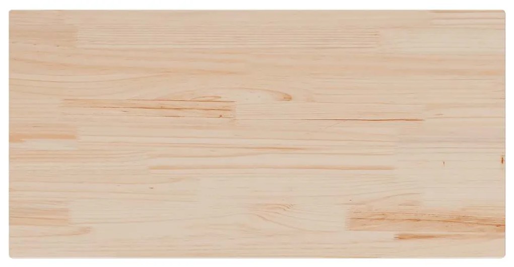Tampo de mesa retangular 100x50x2,5 cm pinho maciço