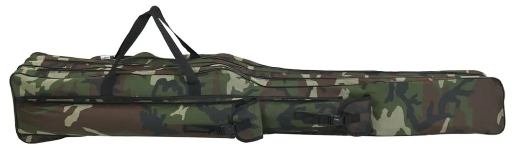 Saco para cana de pesca 150 cm tecido oxford camuflagem verde