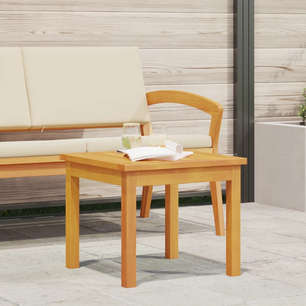 Mesa Lateral vidaXL 45x45x38 cm Madeira de Acácia Sólida