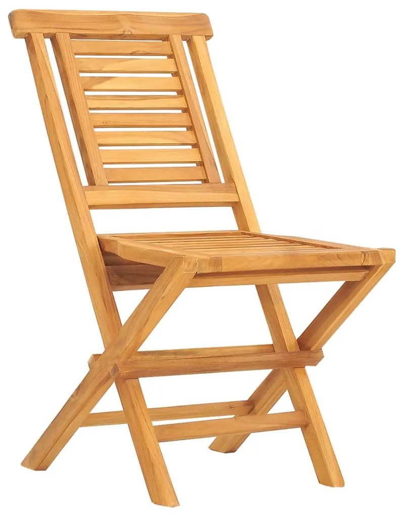 5 pcs conjunto de jantar p/ jardim madeira de teca maciça
