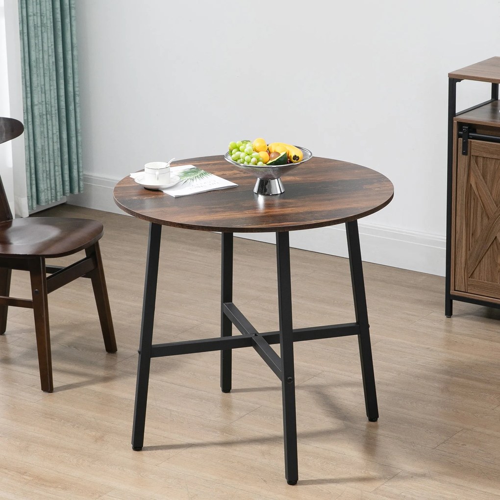 Mesa de Sala de Jantar Redonda para 4 Pessoas Mesa de Cozinha Moderna