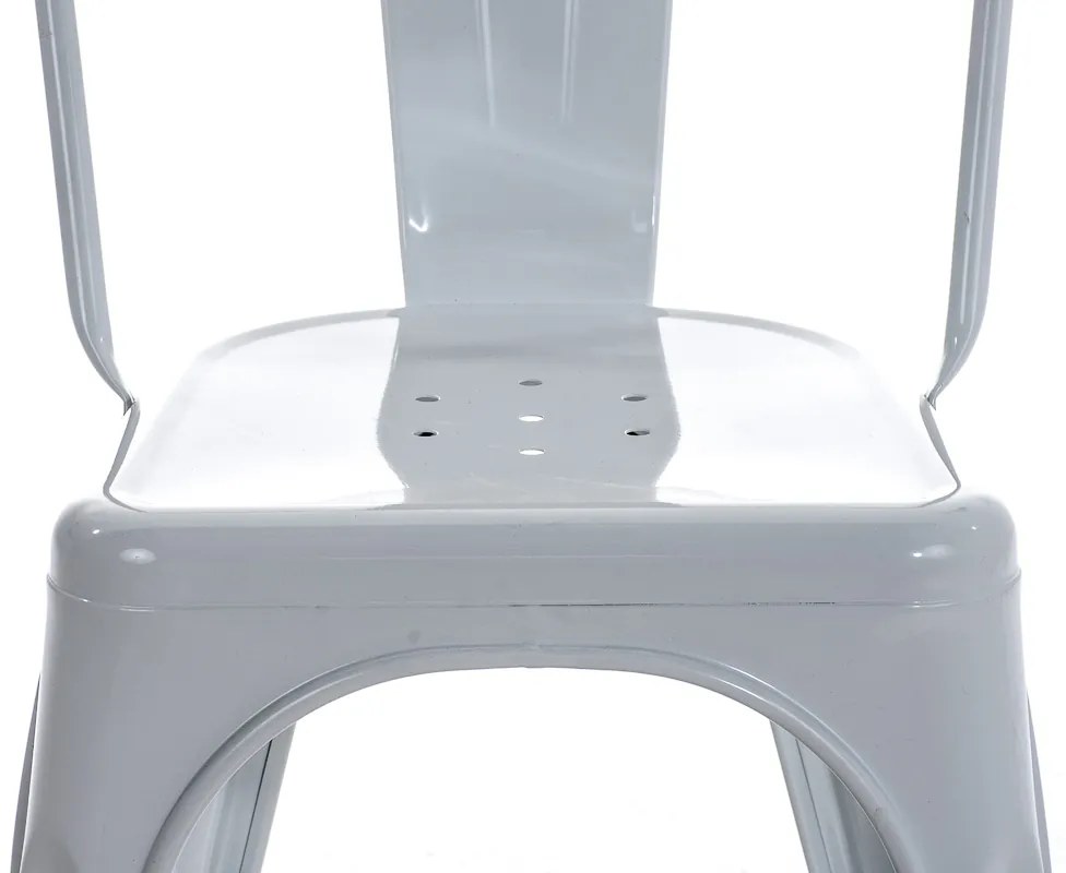 Cadeira Benedikt em metal 89 x 44 x 48 cm Branco