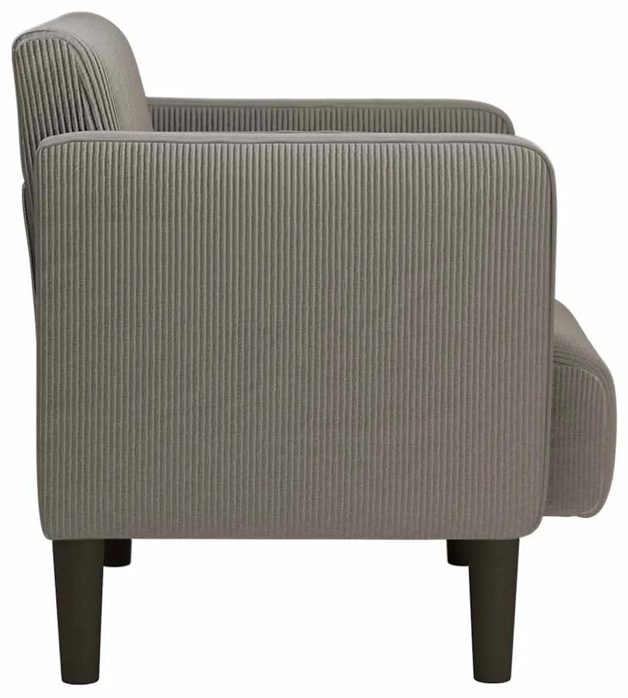 Poltrona com apoio de braços 54 cm tecido corduroy