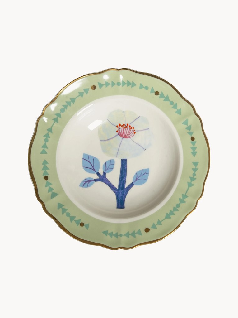 Prato de massa em porcelana artesanal Botanica