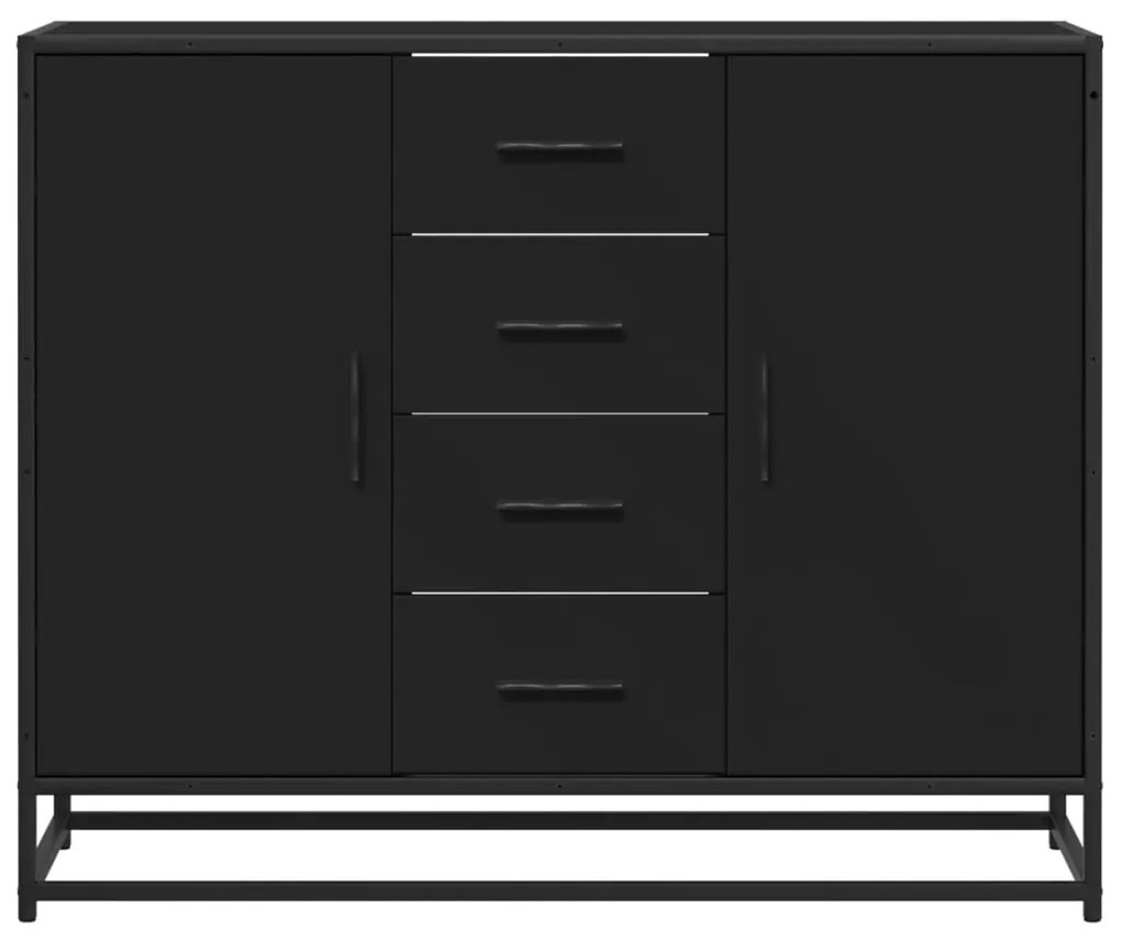 Aparador 92x35x76 cm derivados de madeira preto