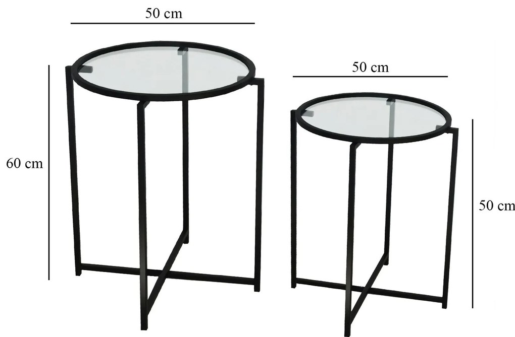 Mesa Lateral S412 – Preto – 50cm x 60cm x 50cm | 50cm x 50cm x 50cm