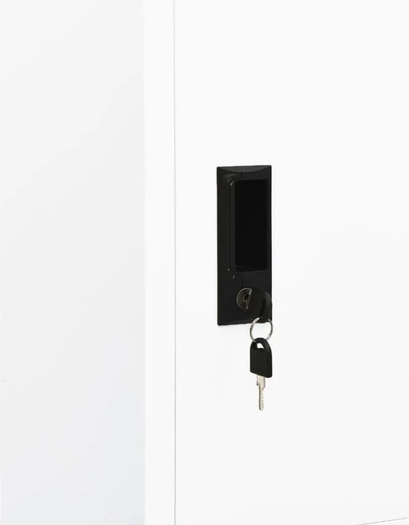 Roupeiro 80x50x180 cm aço branco