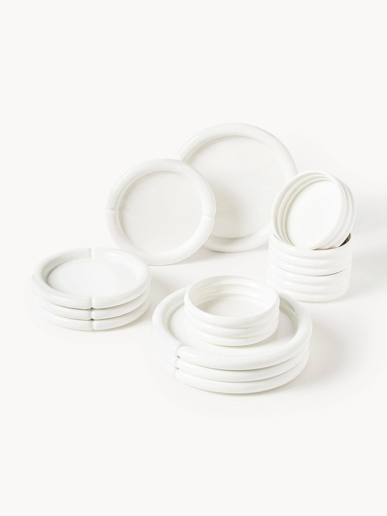 Conjunto de loiça em porcelana Maira, 4 pessoas, 12 uni.
