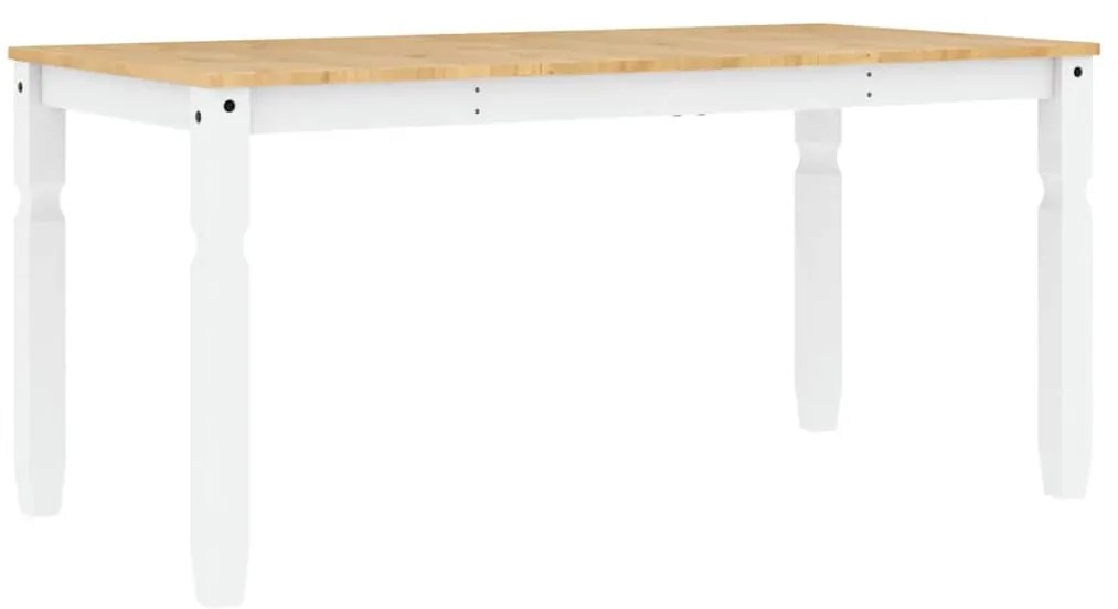 5 pcs conjunto de jantar Panama madeira pinho maciça branco