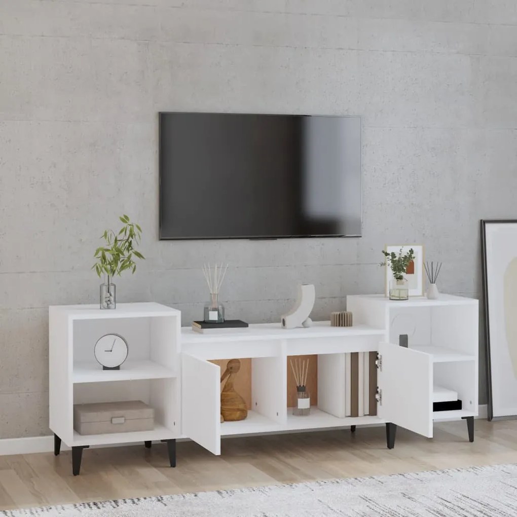 Móvel p/ TV 160x35x55 cm derivados de madeira branco