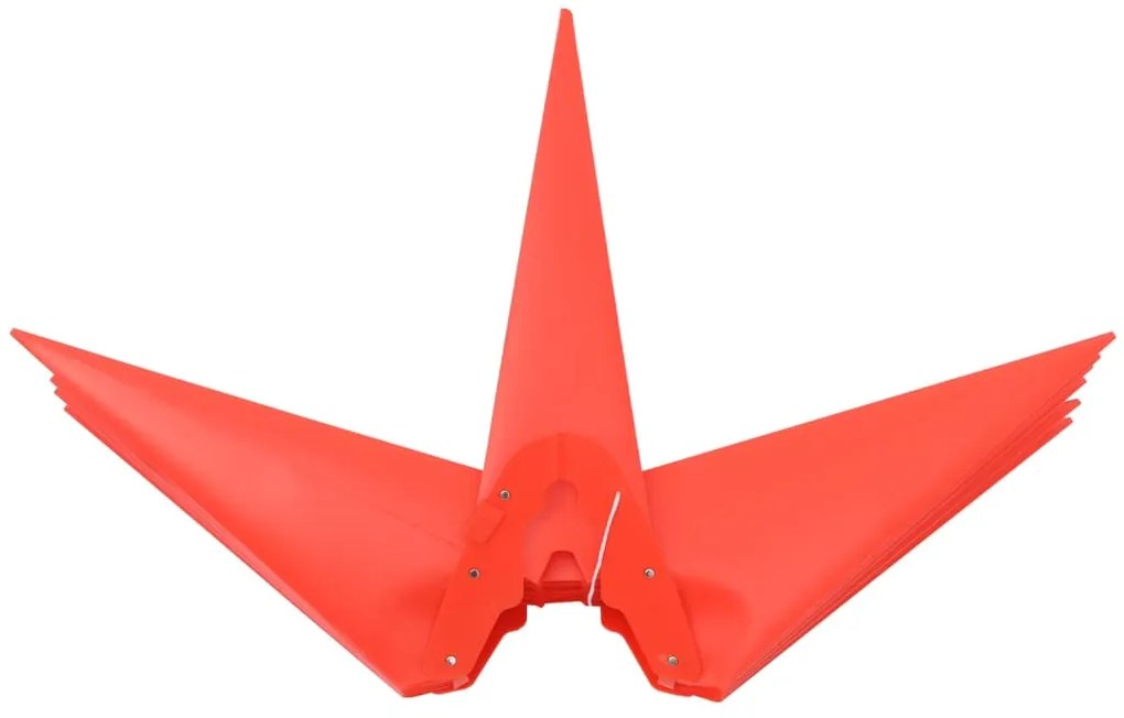 Luzes de Natal com espigões 3 pcs LEDs dobrável 57 cm vermelho