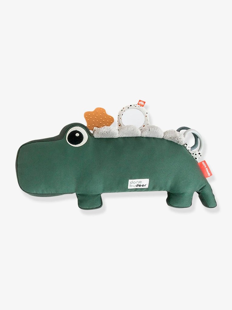 Peluche de atividades Crocodilo - DONE BY DEER verde