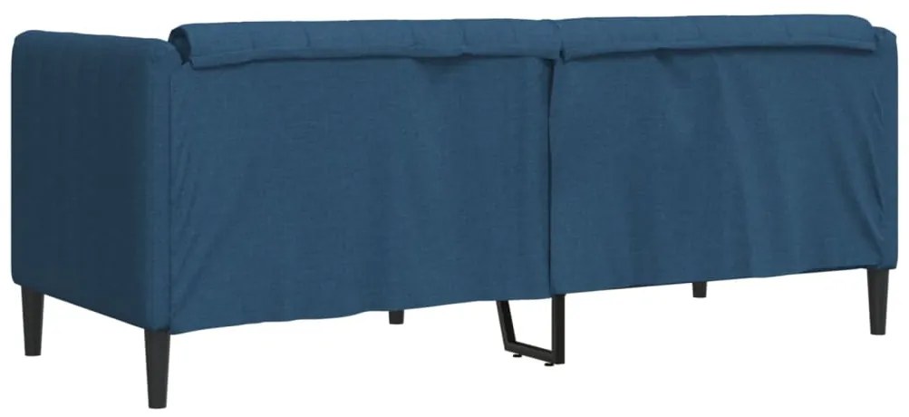 Sofá de 2 lugares tecido azul