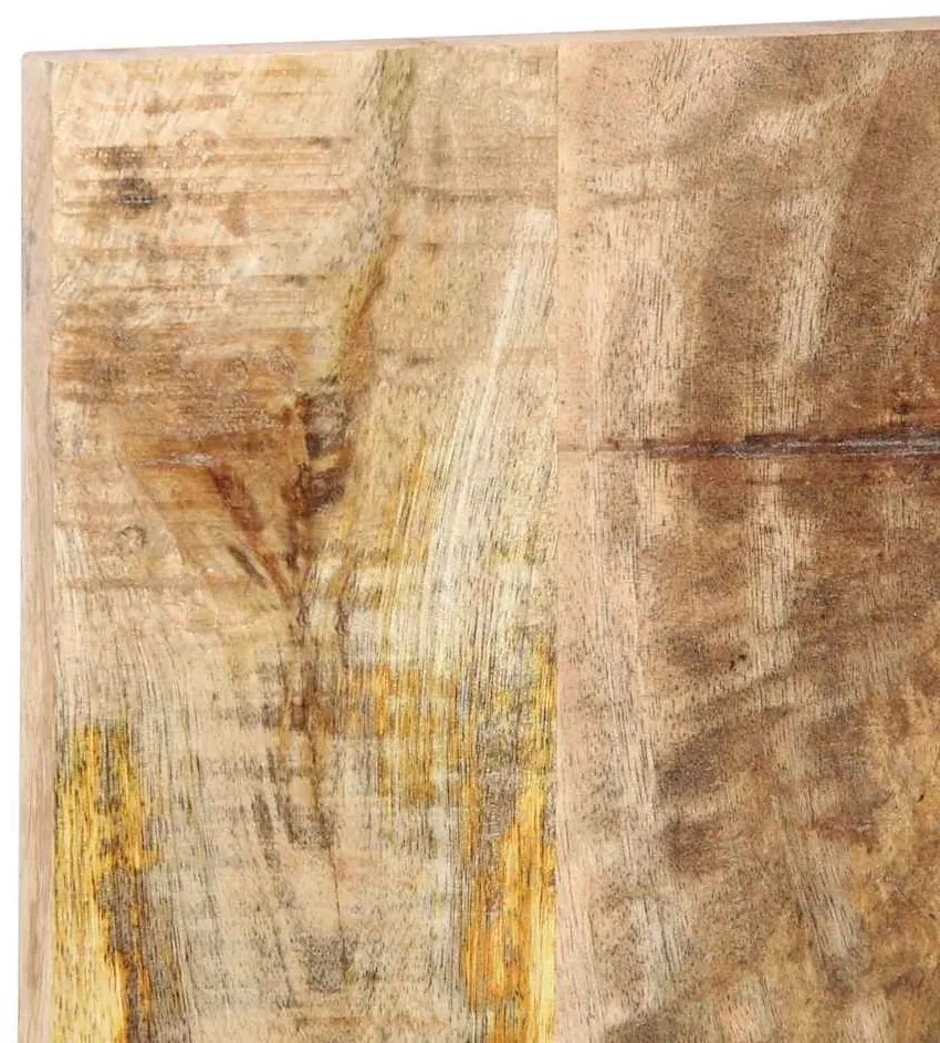 Cabeceira 120 cm madeira de mangueira áspera maciça