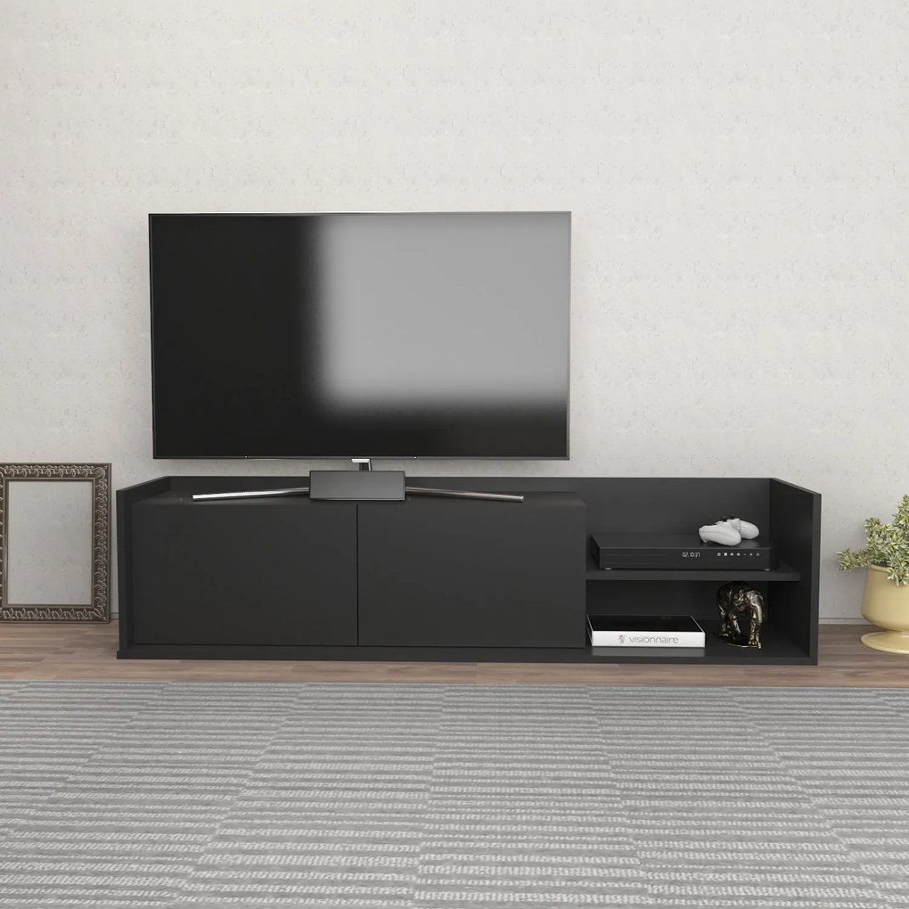 Móvel TV Krog – Antracite – 160x35x36,8 cm