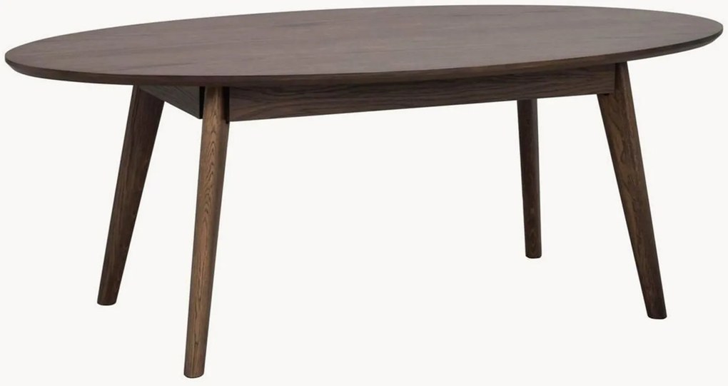 Mesa de centro oval em madeira Yumi