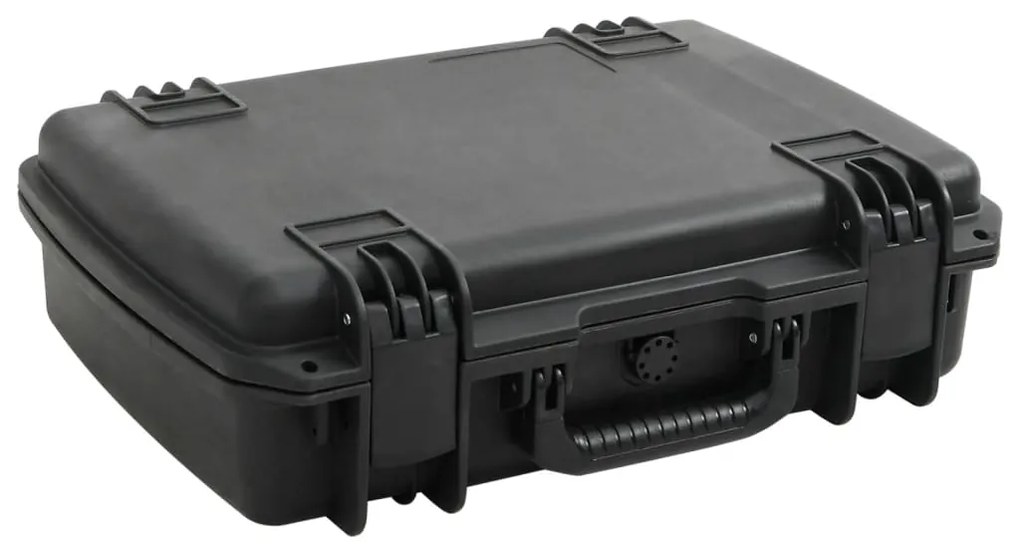 vidaXL Mala de viagem portátil 50,5x37x14,5 cm PP preto