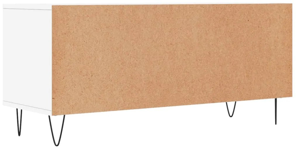 Móvel de TV - 100x34,5x44,5 cm - Derivados de Madeira - Cor Branco