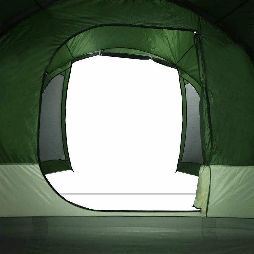Tenda familiar túnel para 8 pessoas impermeável verde