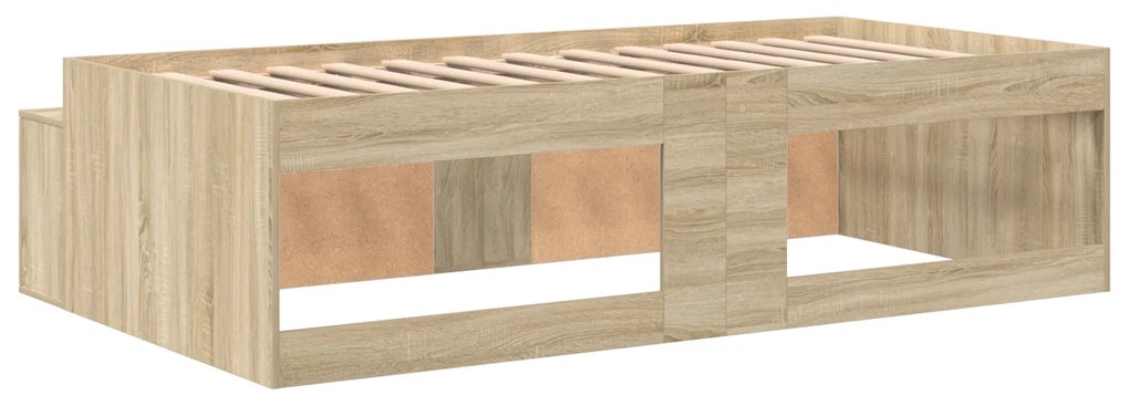 Cama com Armazenamento Carvalho Sonoma 90x190 cm