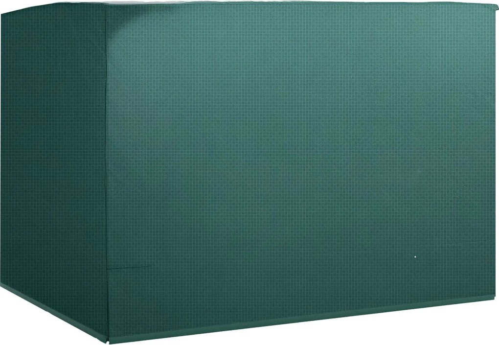 Outsunny Capa para Móveis de Jardim Capa Protetora para Baloiços de Exterior 3 Lugares Impermeável Zíper 215x155x150 cm Preto | Aosom Portugal