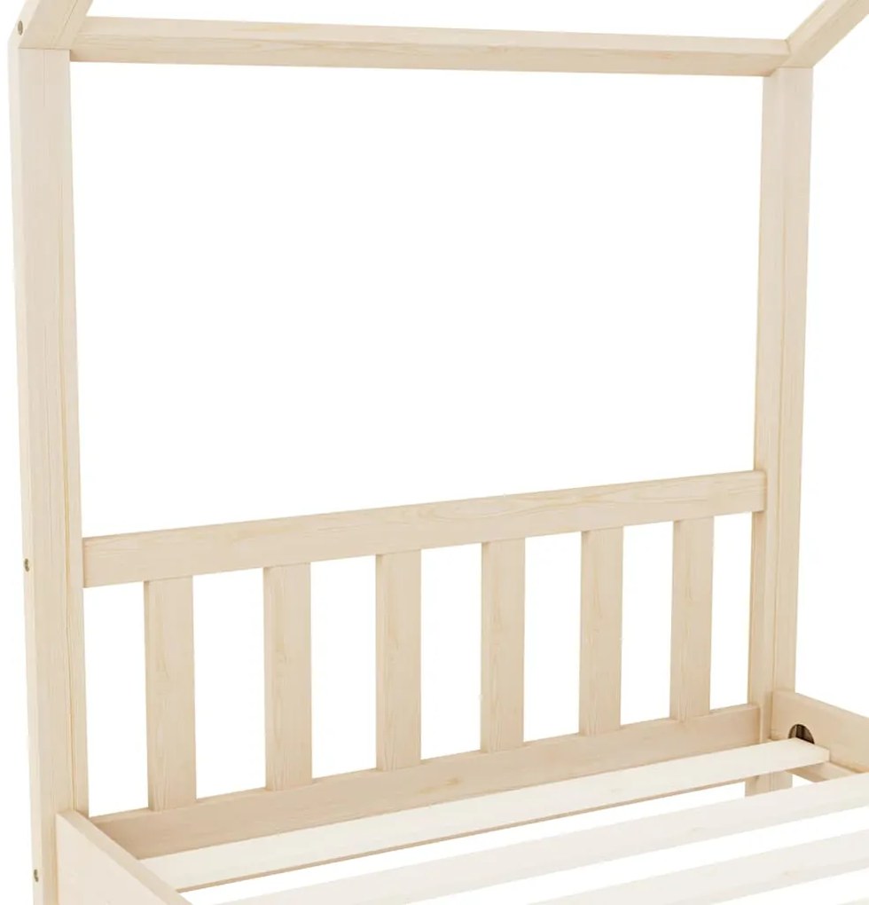 Estrutura de cama para crianças 90x200 cm pinho maciço