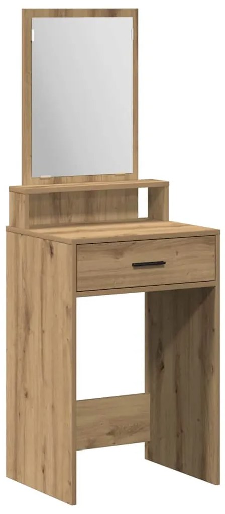 Mesa de Maquiagem vidaXL com Gavetas em Carvalho Artisan 50x41x140 cm