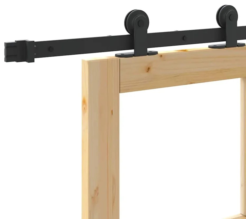 Porta Deslizante vidaXL com Conjunto de Hardware 'ORKDAL'Madeira Sólid