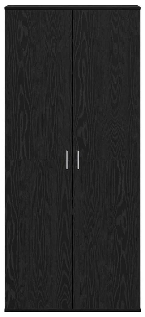 Highboard Carvalho Preto 80x39x178 cm Madeira Revestida