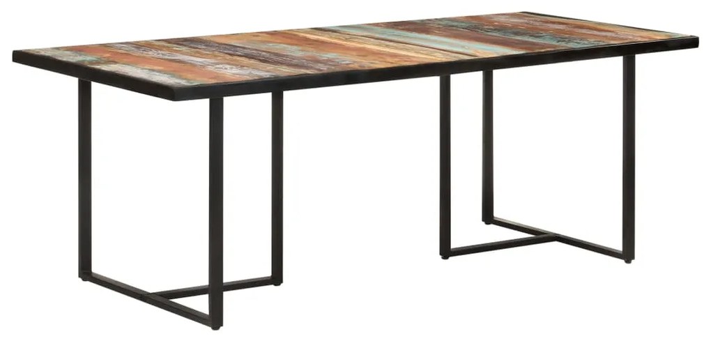 Mesa de jantar 200 cm madeira recuperada maciça