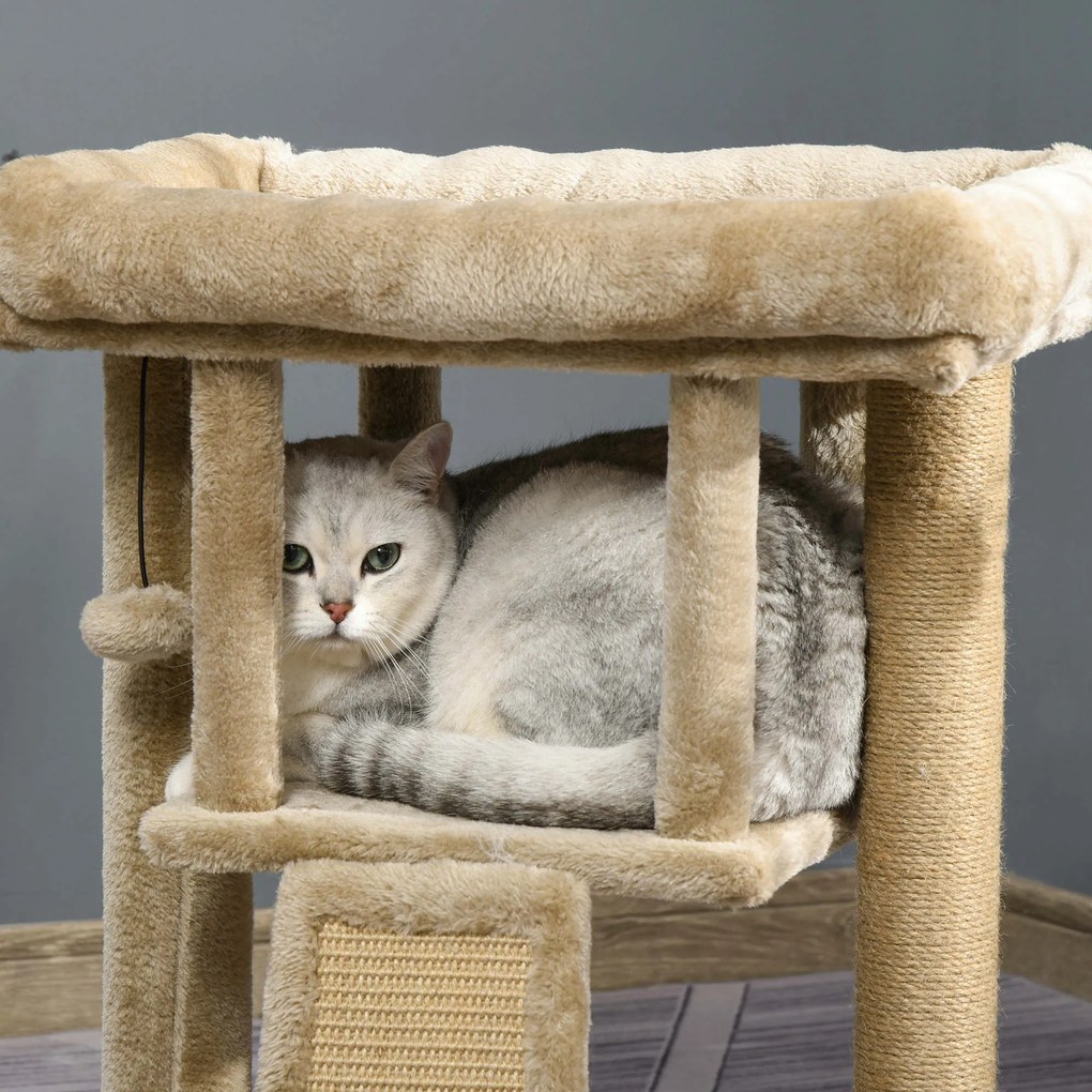 PawHut Árvore Arranhador para Gatos Pequenos Altura 57 cm Arranhador p