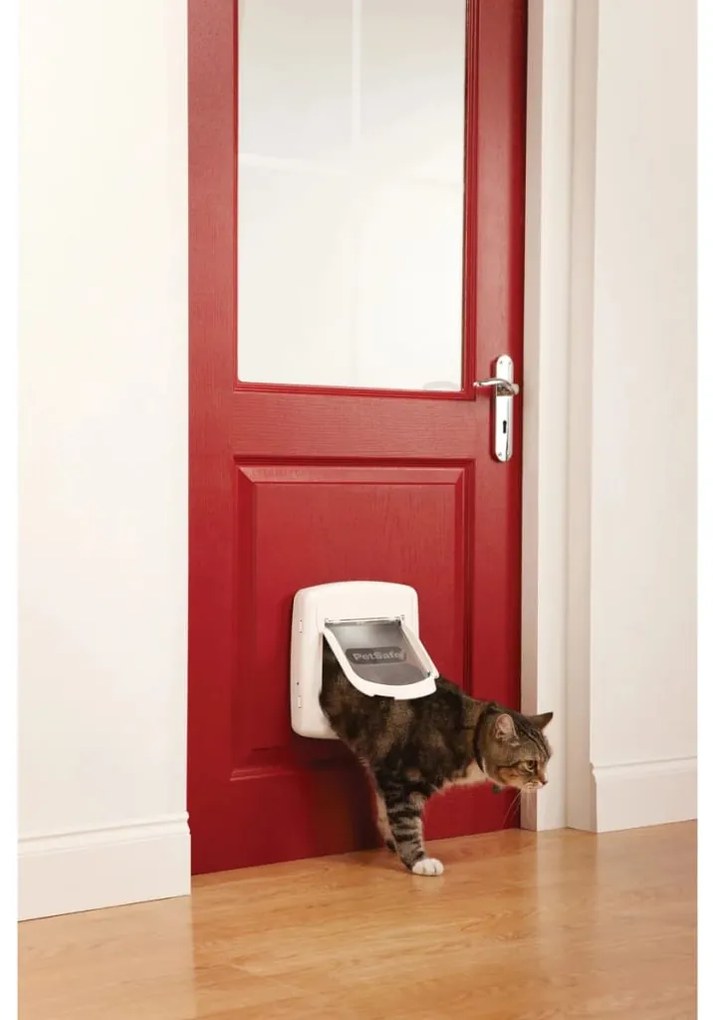 Porta magnética para gatos 4 vias Deluxe 400 branco 5005