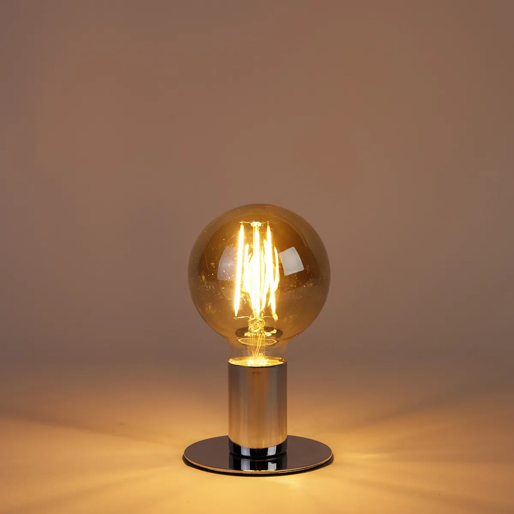 Conjunto de 5 lâmpadas LED dimerizáveis em 3 passos E27 G95 vidro dourado 5W 380lm 2200K