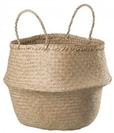 Cesto Em Junco Kahs Ø45 X 40 Cm & Natural - Sklum