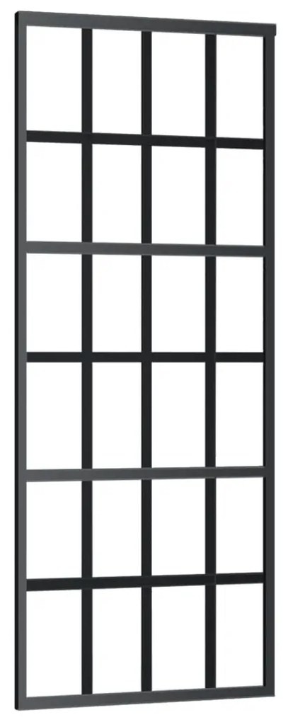 Porta deslizante c/ conj. ferragens 76x205cm vidro ESG/alumínio