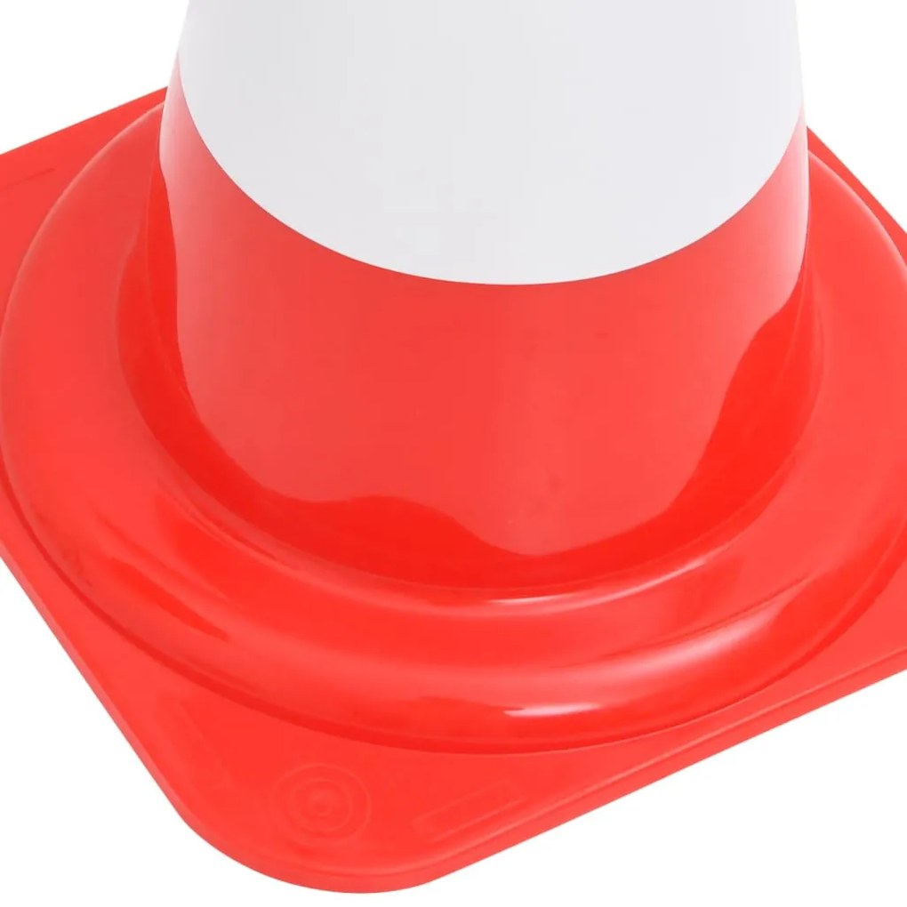 Cones de sinalização refletores 4 pcs 50 cm vermelho e branco