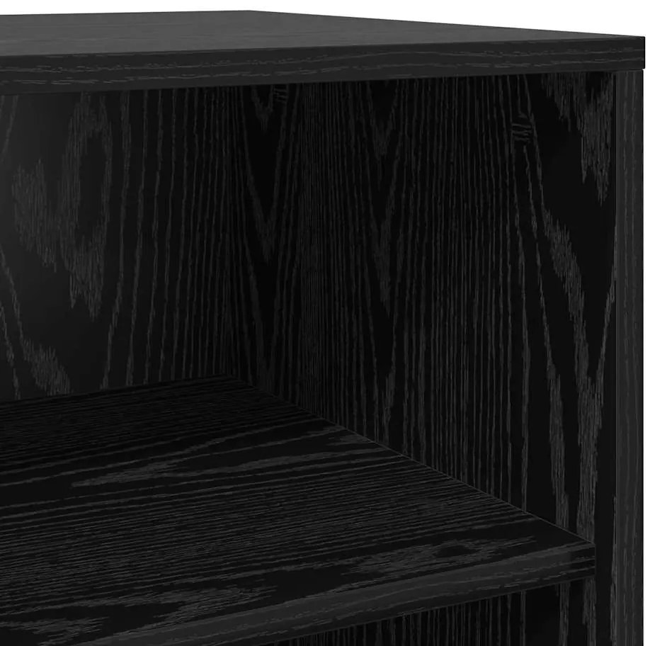 Buffet Carvalho Preto 70x41x75 cm Madeira de Engenharia