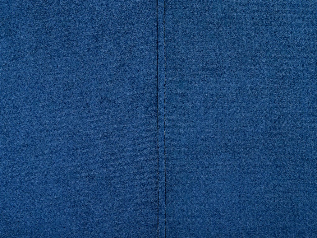 Repousa-pés em veludo azul escuro OSLO Beliani