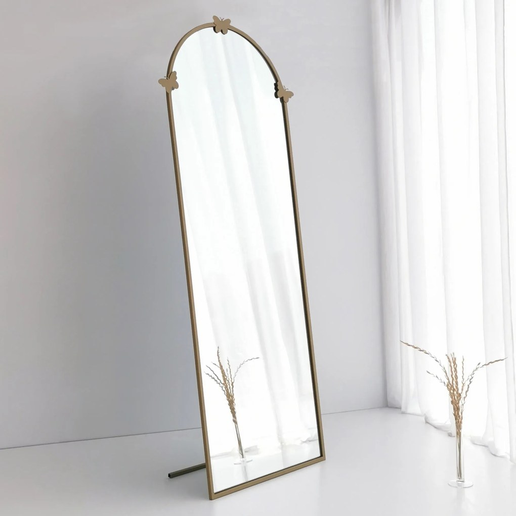 Espelho de Pé Portal – Dourado Mate – 65x180x1,5 cm