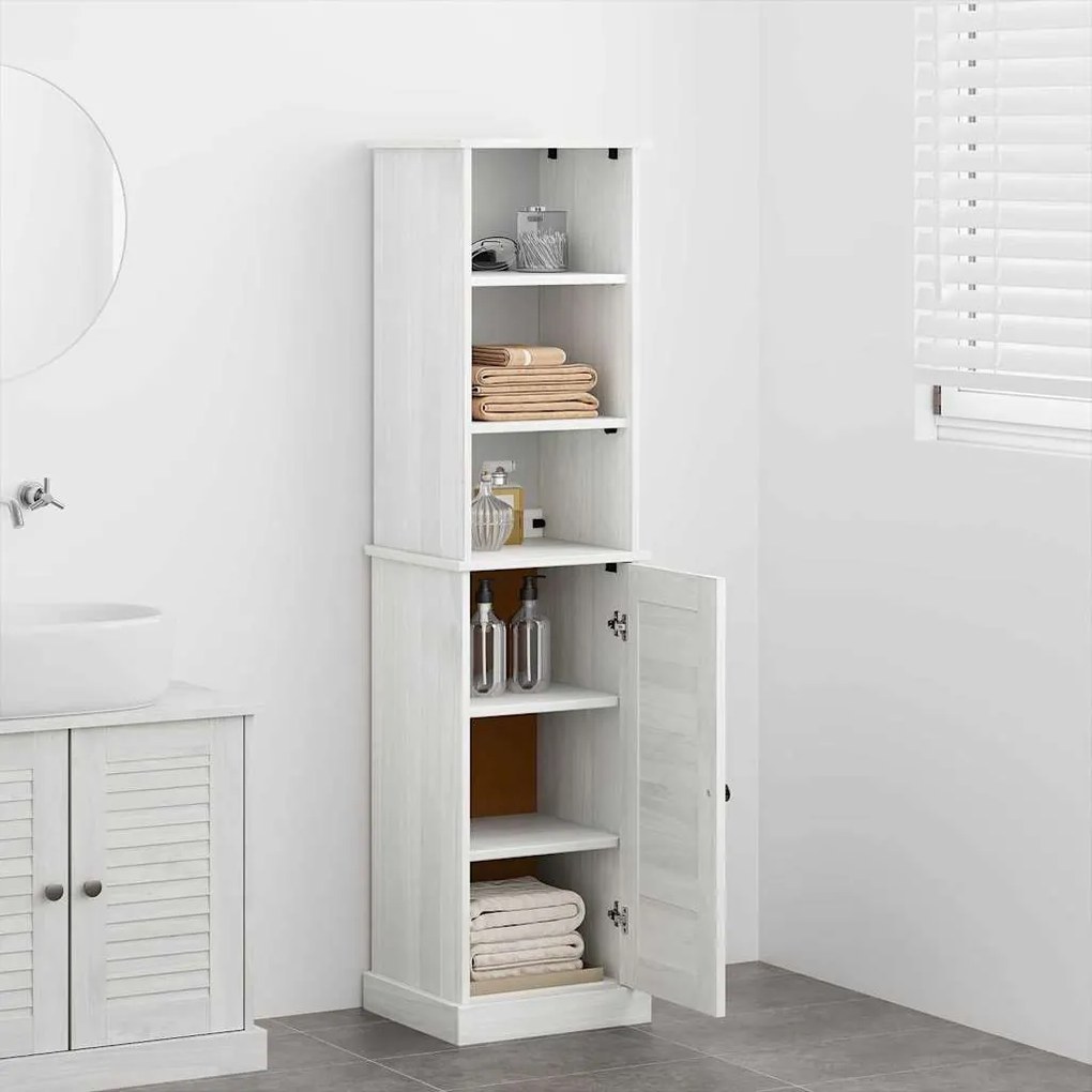 Conjunto de Móveis para Banheiro 2 pcs Marrom e Branco