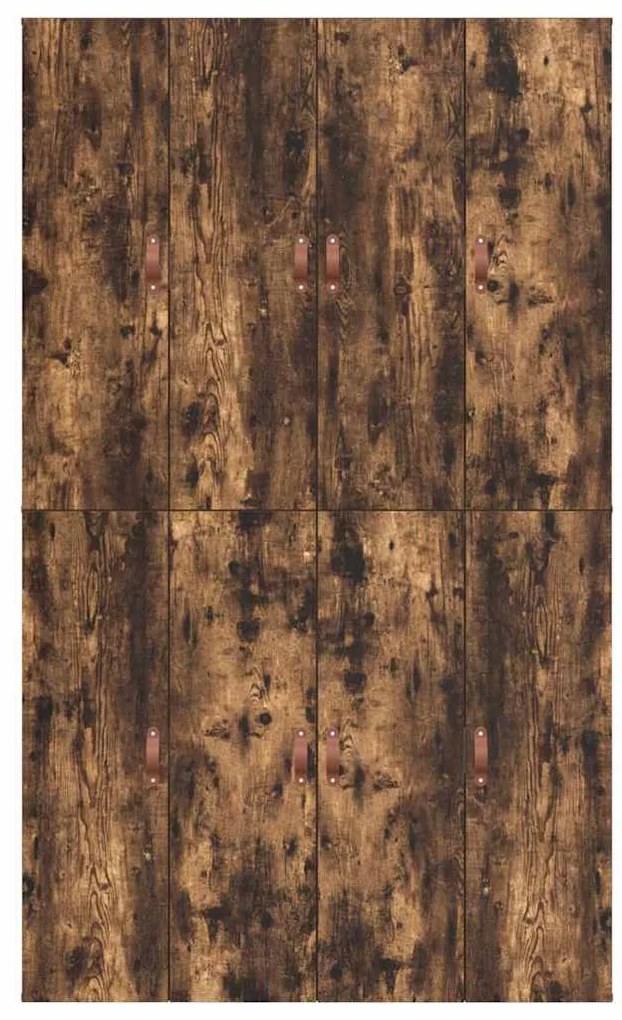 Cama com Gavetas Carvalho Defumado 120x200 cm