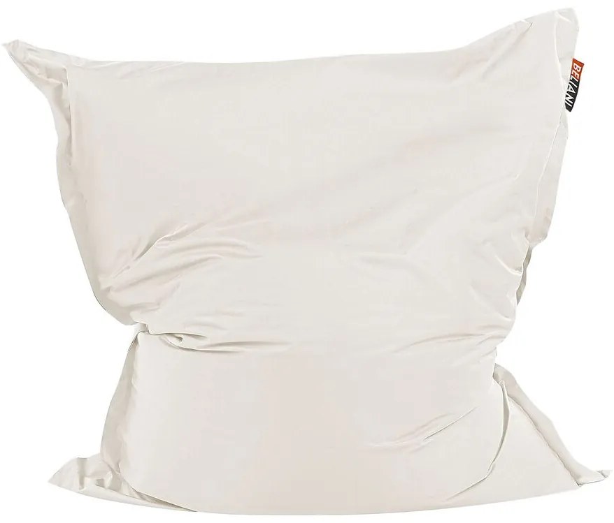 Pufe almofada creme claro 140 x 180 cm FUZZY Beliani