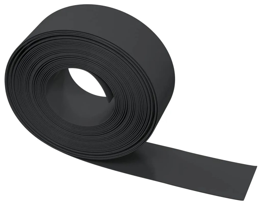 Bordas de jardim 2 pcs 10 m 20 cm polietileno preto