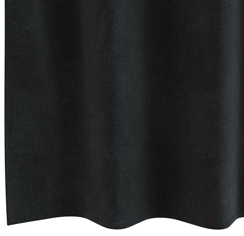 Cortinas Blackout com Ilhós 2 pcs Veludo Preto