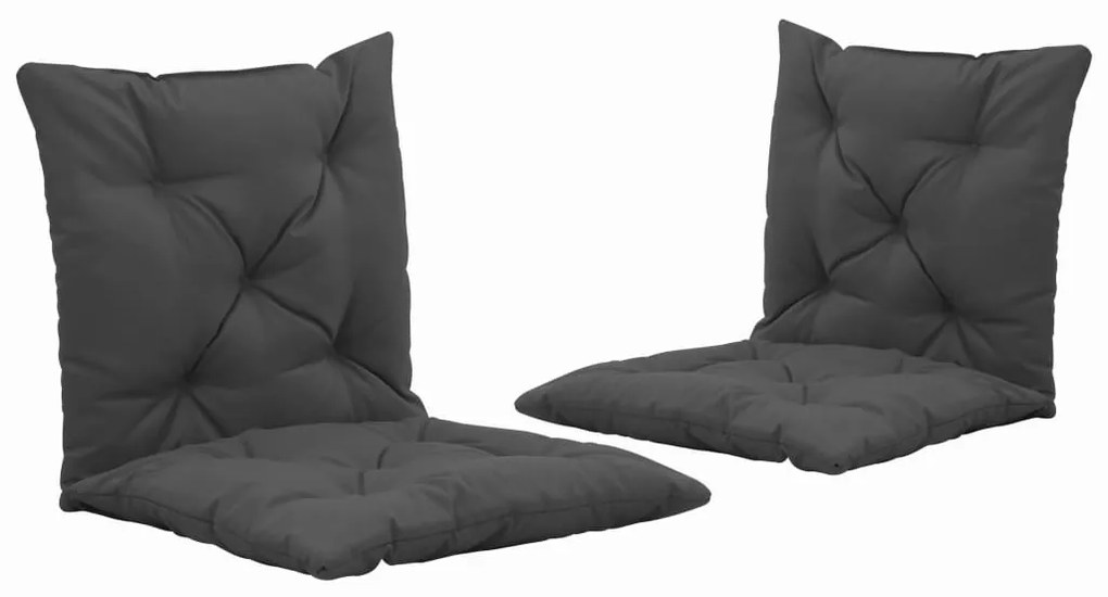 vidaXL Almofadões cadeira baloiço 2 pcs 50 cm tecido antracite