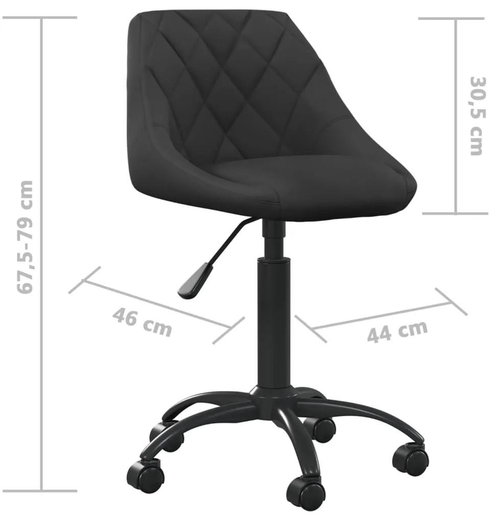 Cadeira de escritório veludo preto