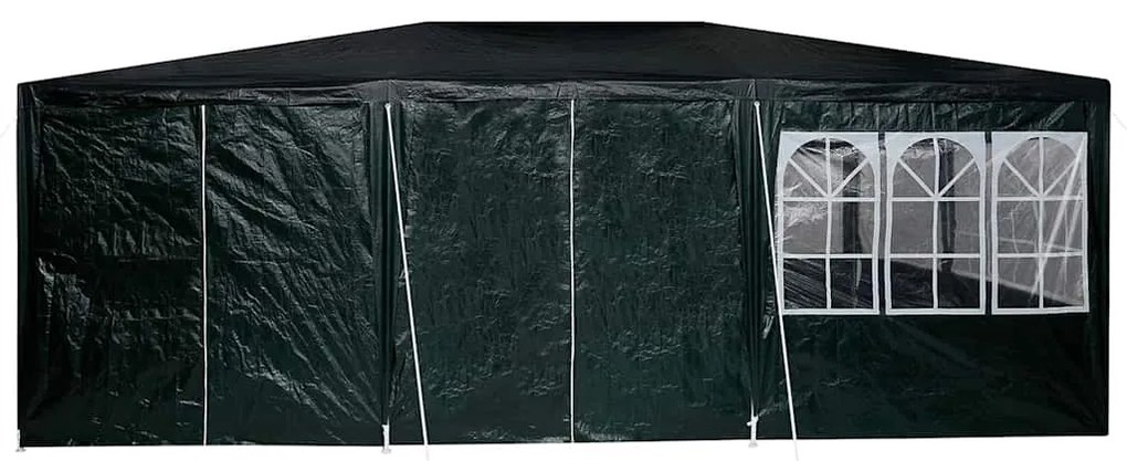 Tenda de Festa com 10 Lados Verdes 6x4 m PE