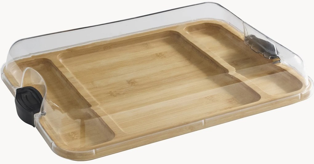 Tábua de cortar em bambu com tampa Build-a-Board